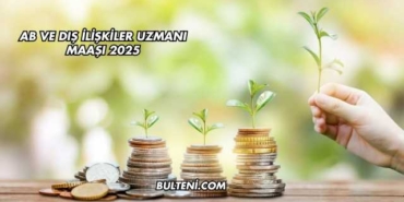 AB ve Dış İlişkiler Uzmanı Maaşı 2025