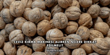 Ceviz Kırma Makinesi Alırken Nelere Dikkat Edilmeli?