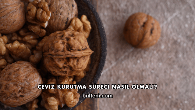 Ceviz Kurutma Süreci Nasıl Olmalı?