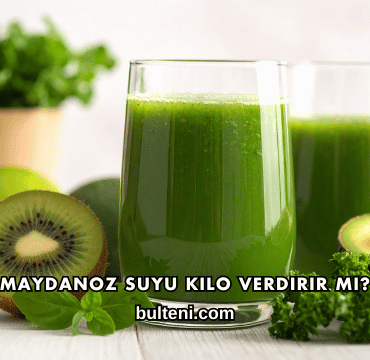 Maydanoz Suyu Kilo Verdirir mi?