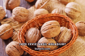 Taze Ceviz Nasıl Anlaşılır?